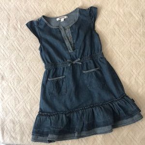 DKNY ruffle jean dress 🌈
